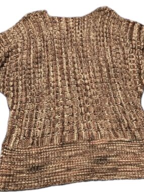 Croft & Barrow Womens Sweater XL Multicolor Open Knit Pullover Top